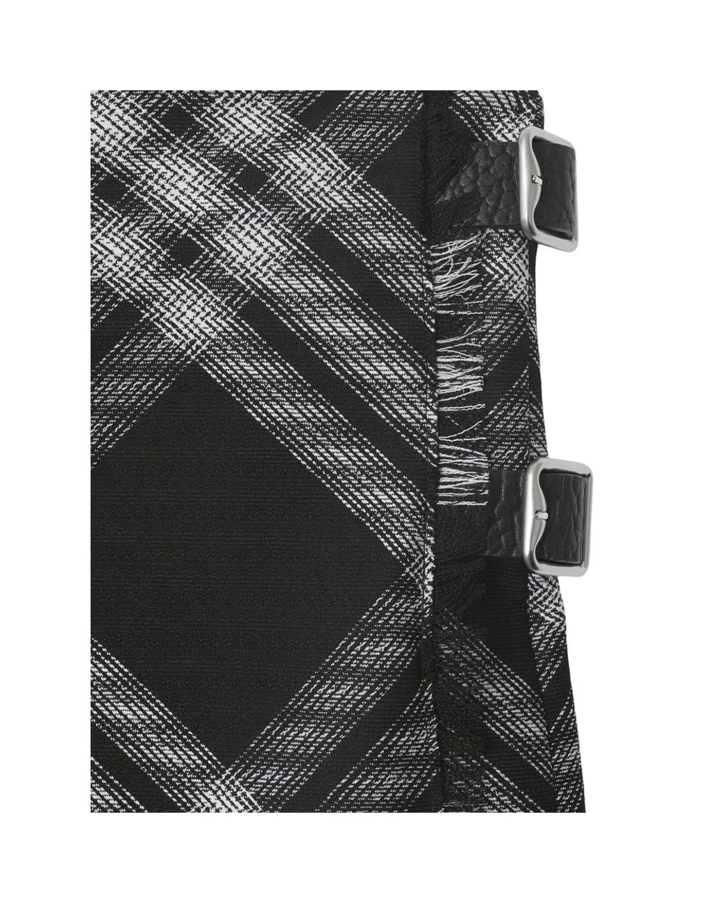 Burberry Gray Checked Wrap Minidress, Brand Size 8 (Us