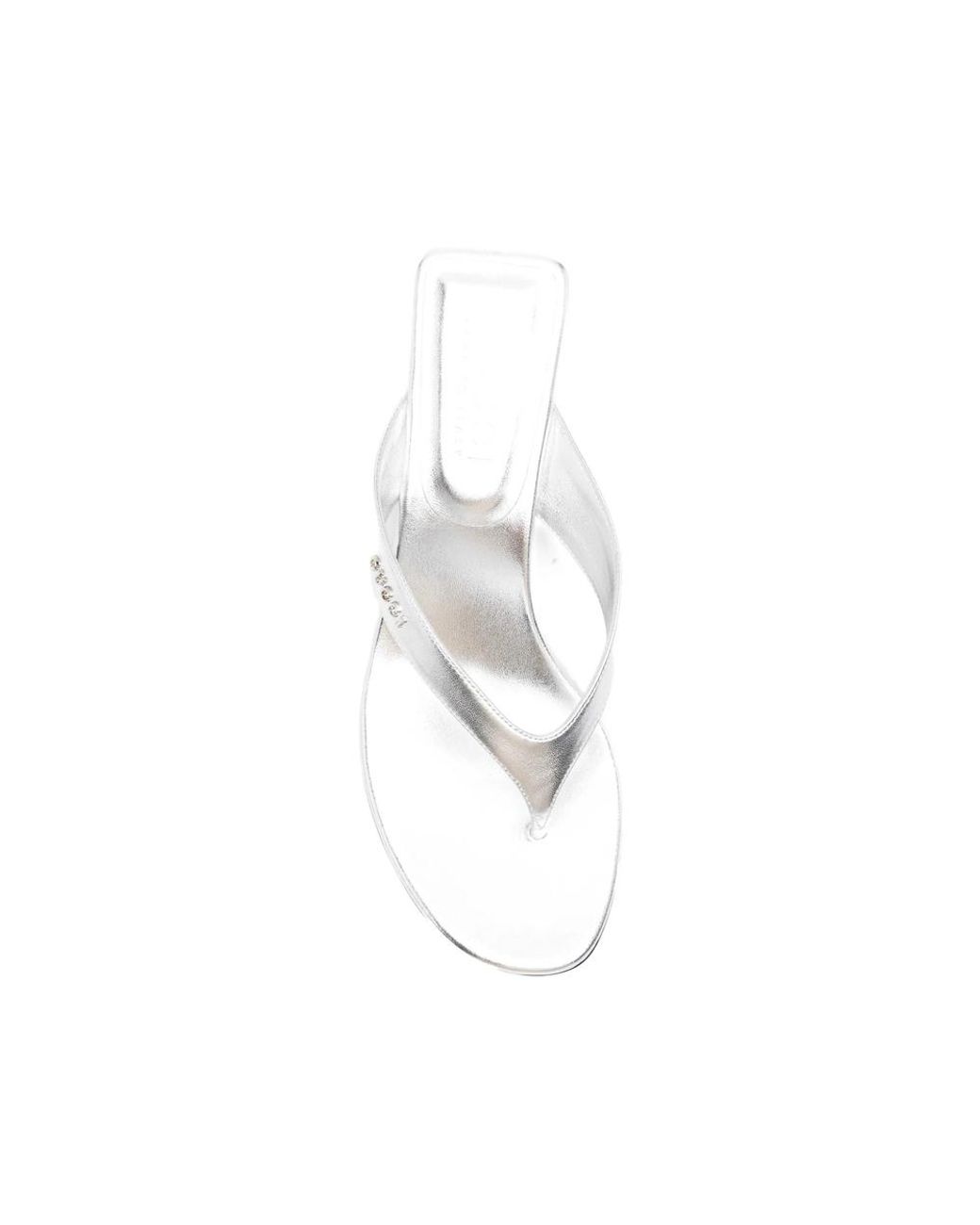 Gucci White Vittoria Thong Sandals