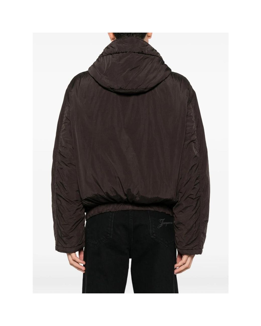 RANRA Brown Hooded Zip-Up Jacket for men