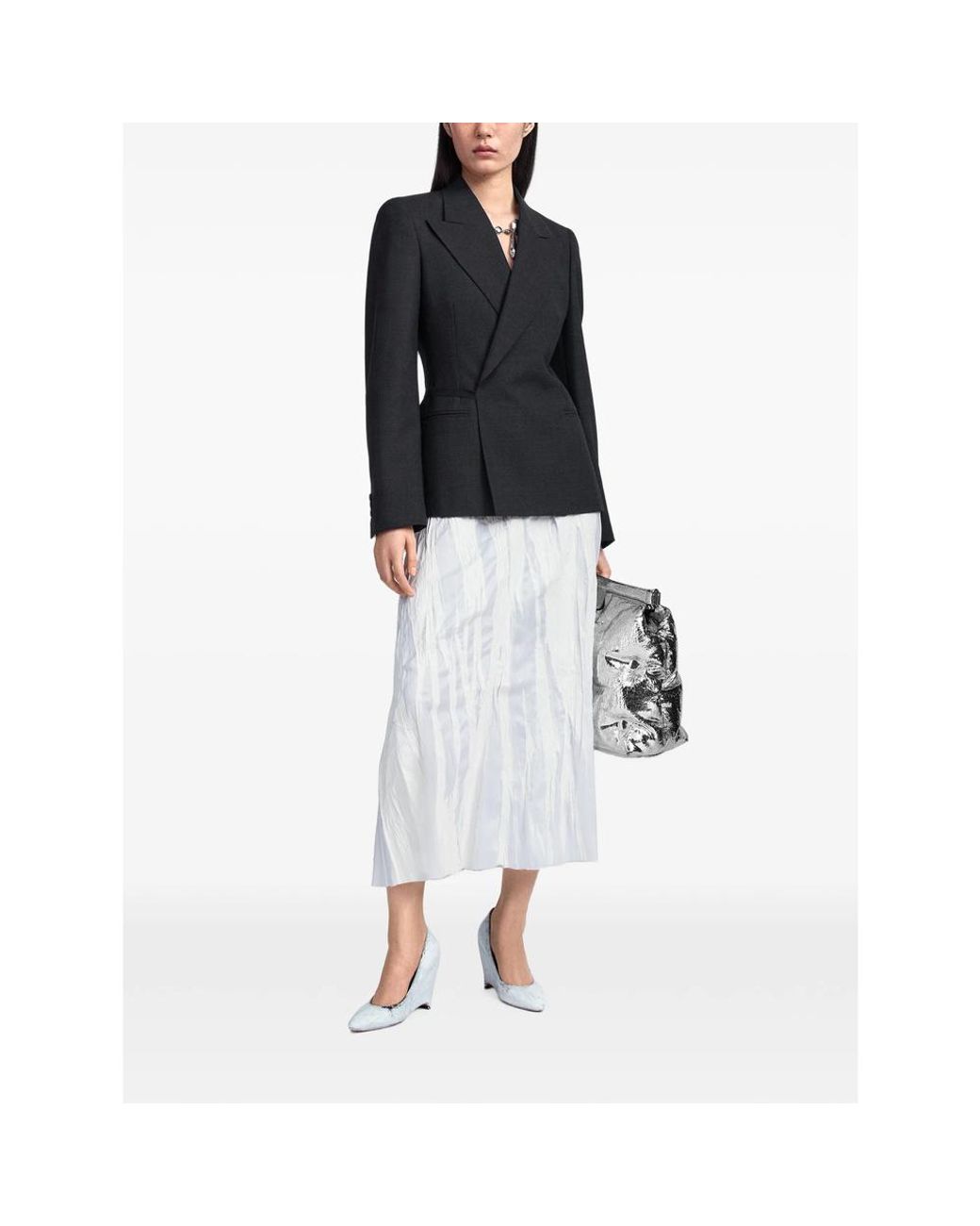 Maison Margiela Black Wrap Belt Blazer