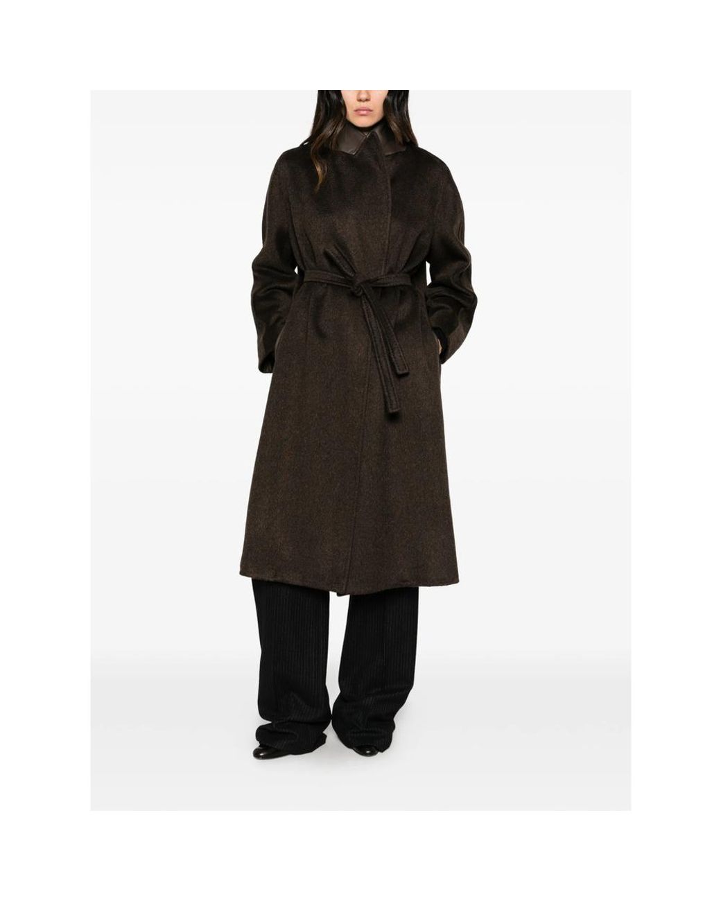 Max Mara Black Belted Coat