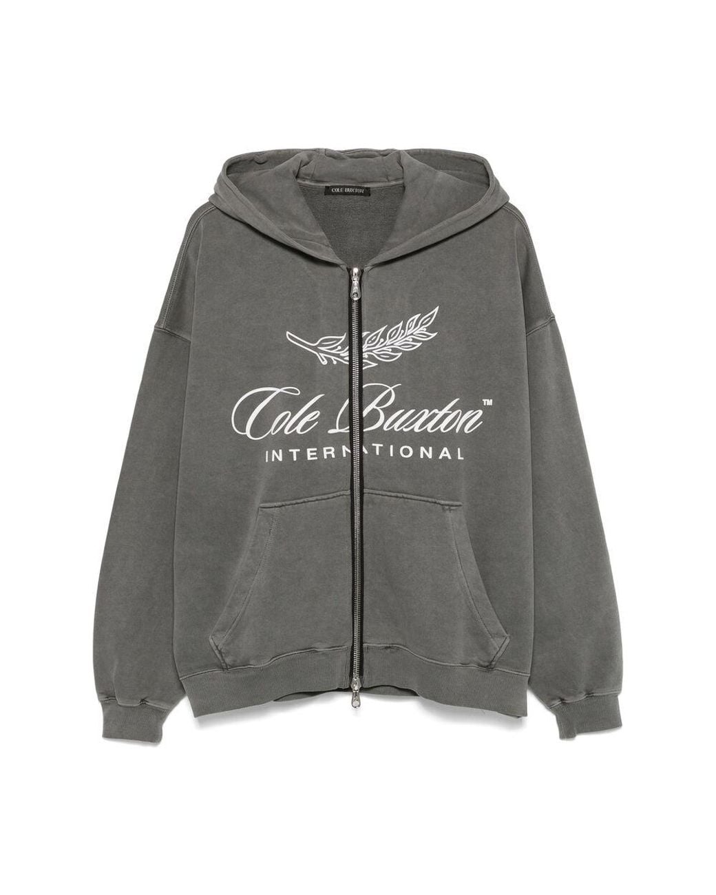 Cole Buxton Gray International Hoodie for men