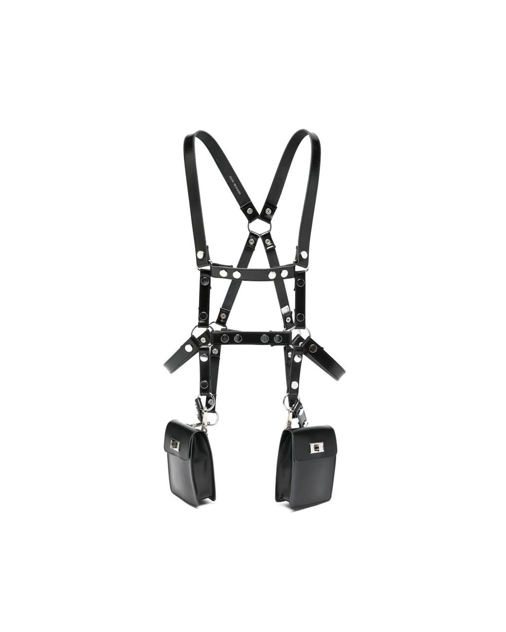Junya Watanabe Black X Comme Des Garçons Harness-Style Leather Mini Bag