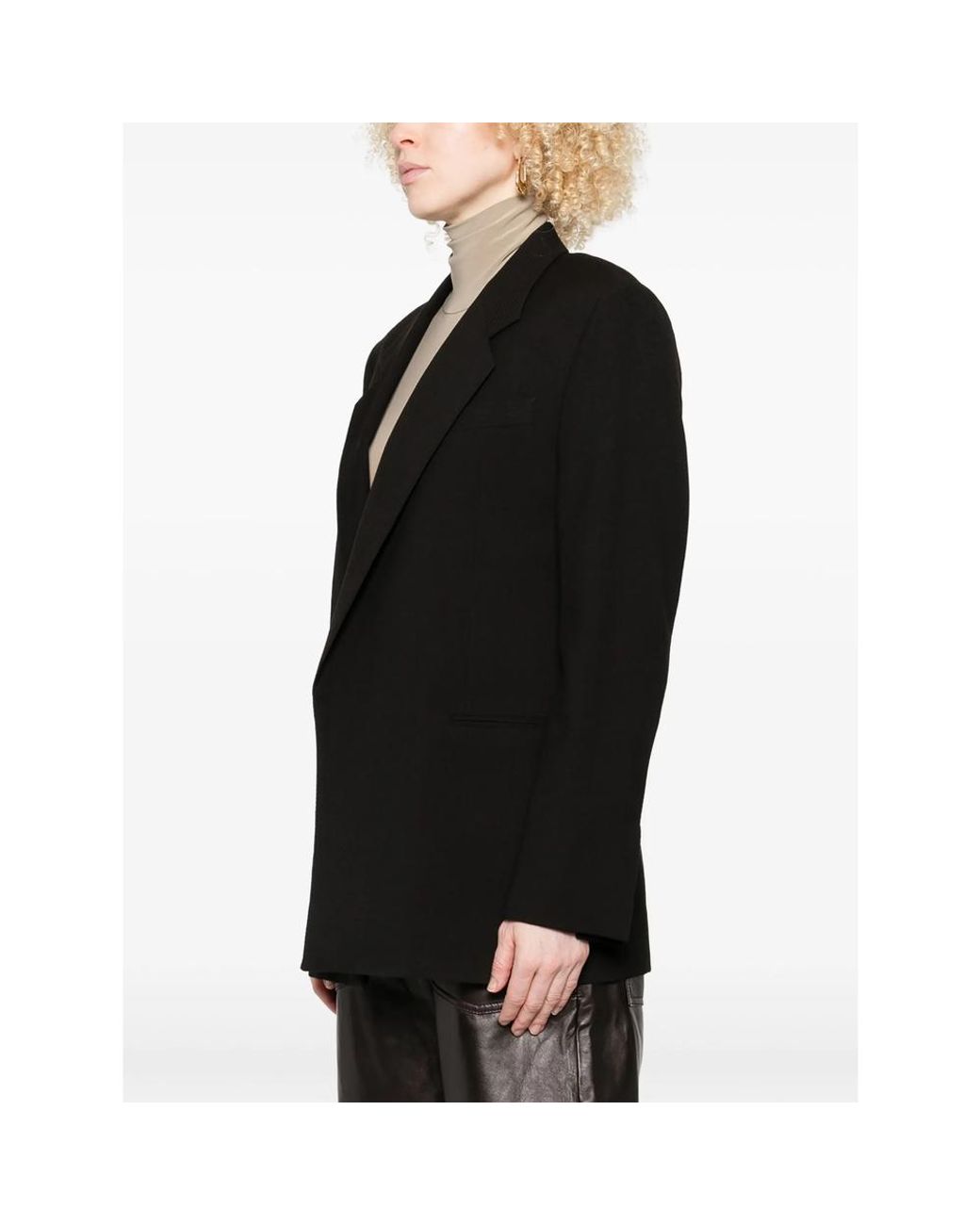 Eraldo Black Single-Breasted Blazer