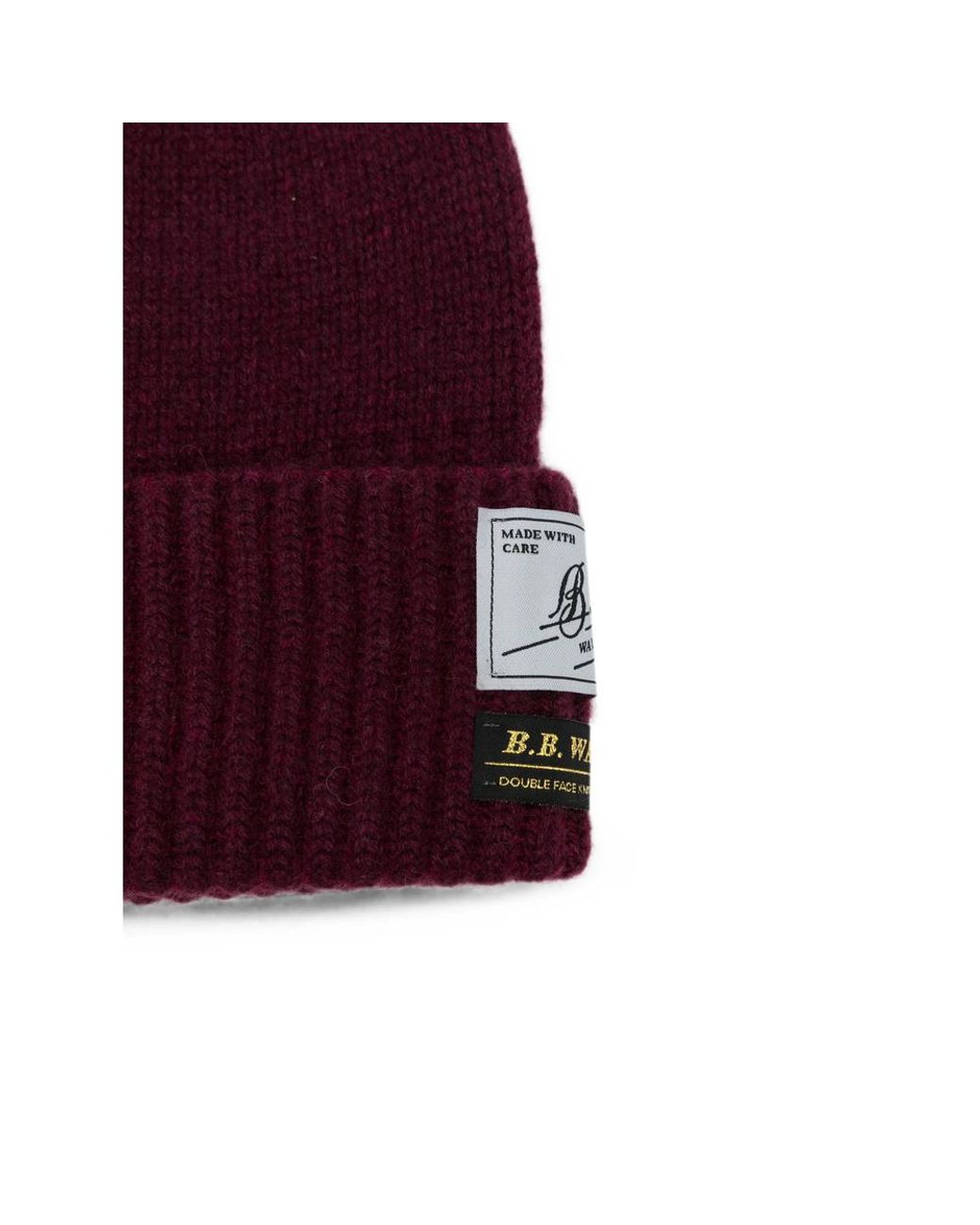 B.B. Wallace Purple B. B. Wallace Ribbed-Knit Beanie Hat