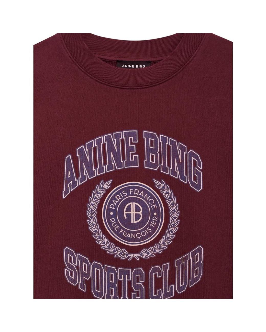 Anine Bing Red Miles Sweatshirt Collegiate