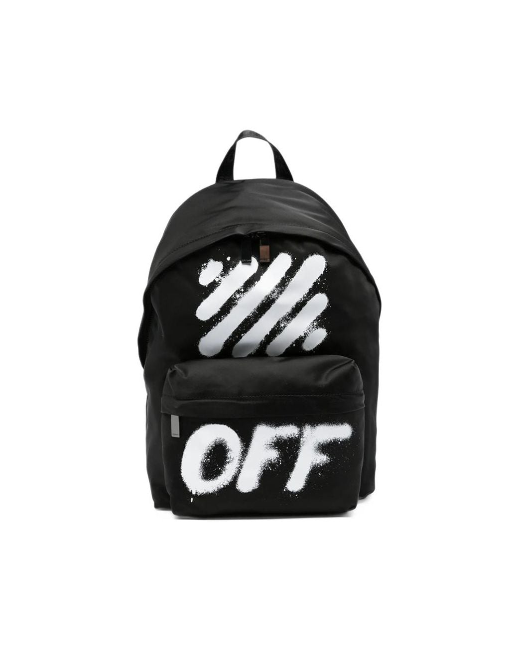 Off-White c/o Virgil Abloh Black Off- Diag Spray Logo-Print Backpack for men