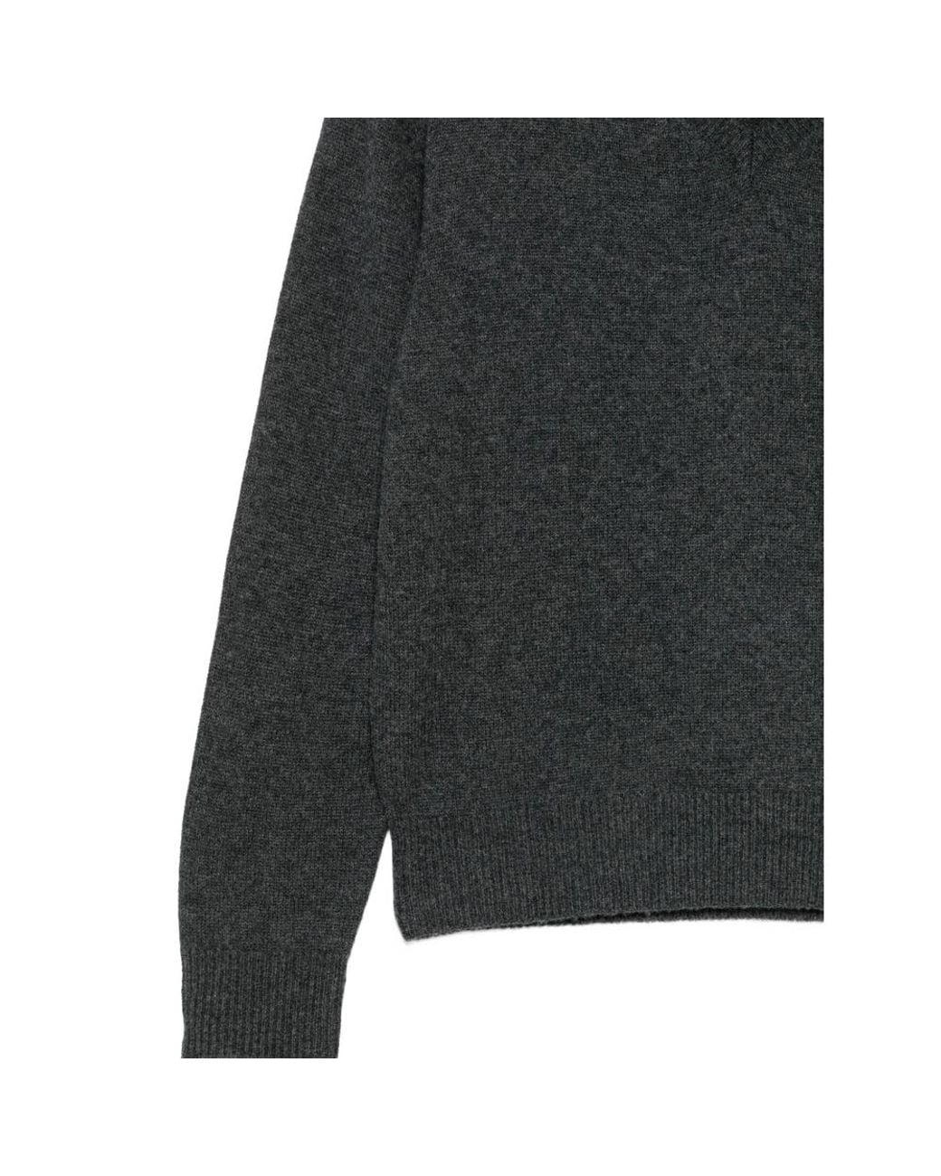 DUNST Black V-Neck Knitted Sweater for men