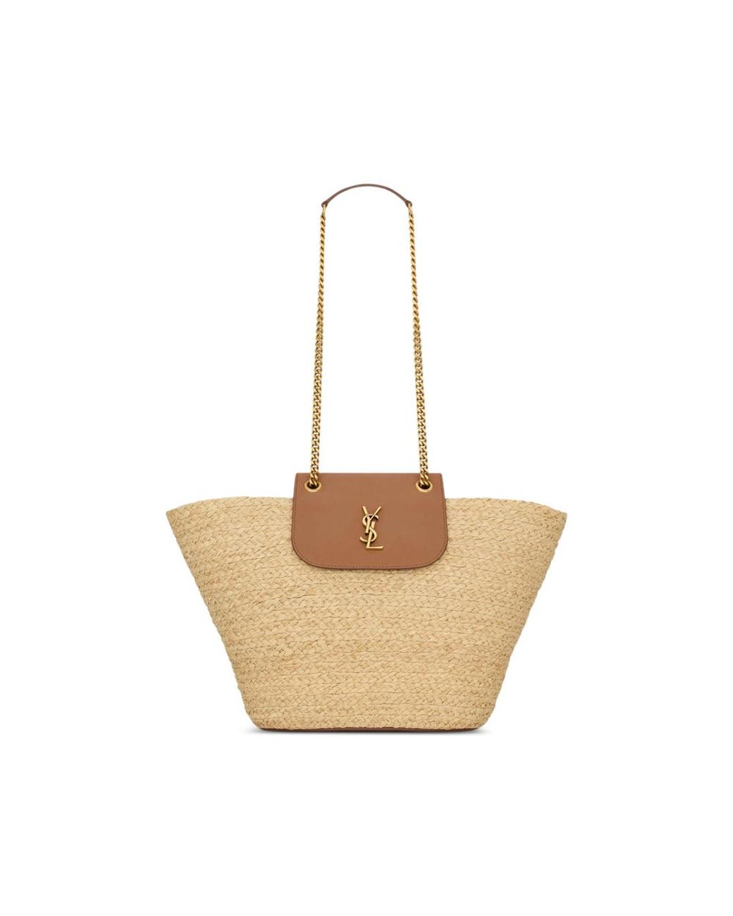 Saint Laurent Natural Manon Basket Bag
