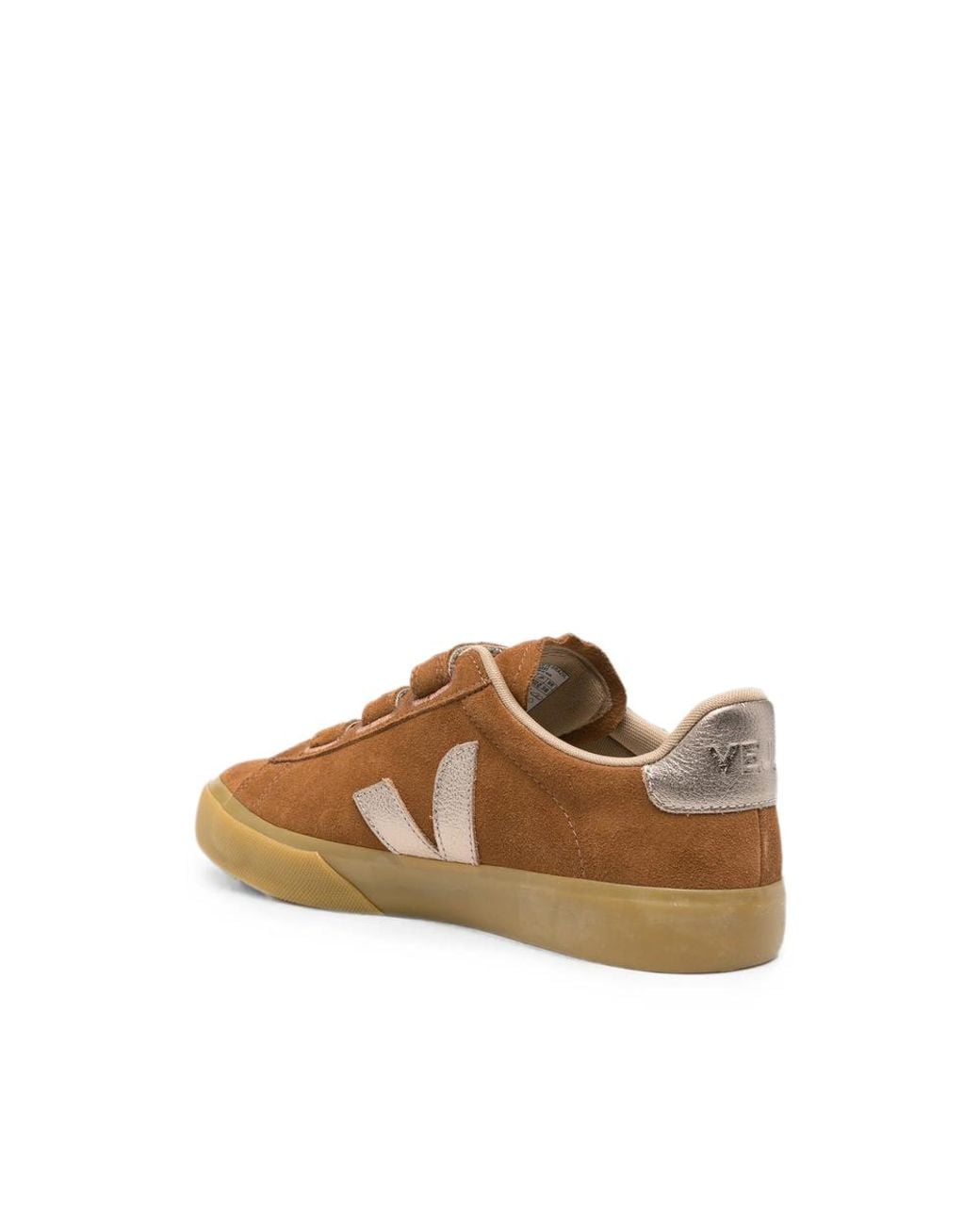 Veja Brown Touch-Strap Sneakers for men