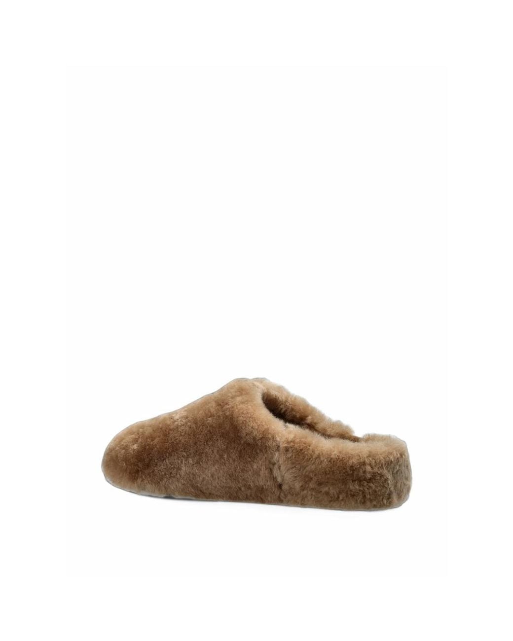 Ugg Brown Elea Fluffed Slip-Ons