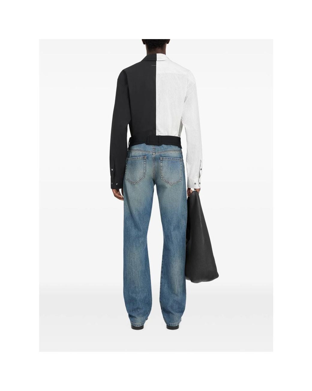 MM6 by Maison Margiela Blue Replaced Waist Jeans for men