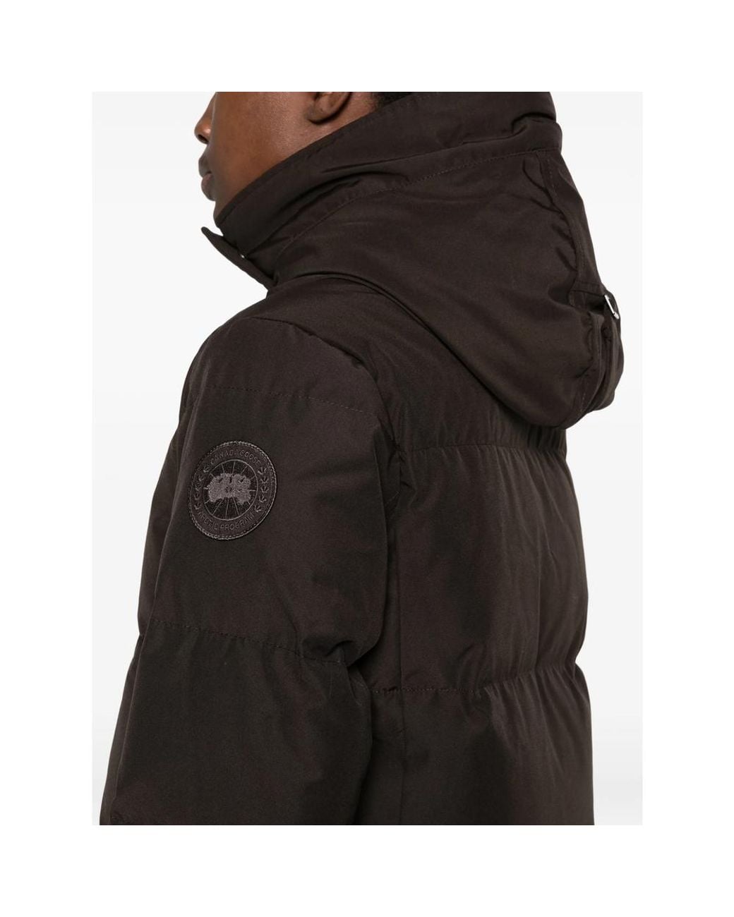 Canada Goose Black Louise Quilted Hooded Coat