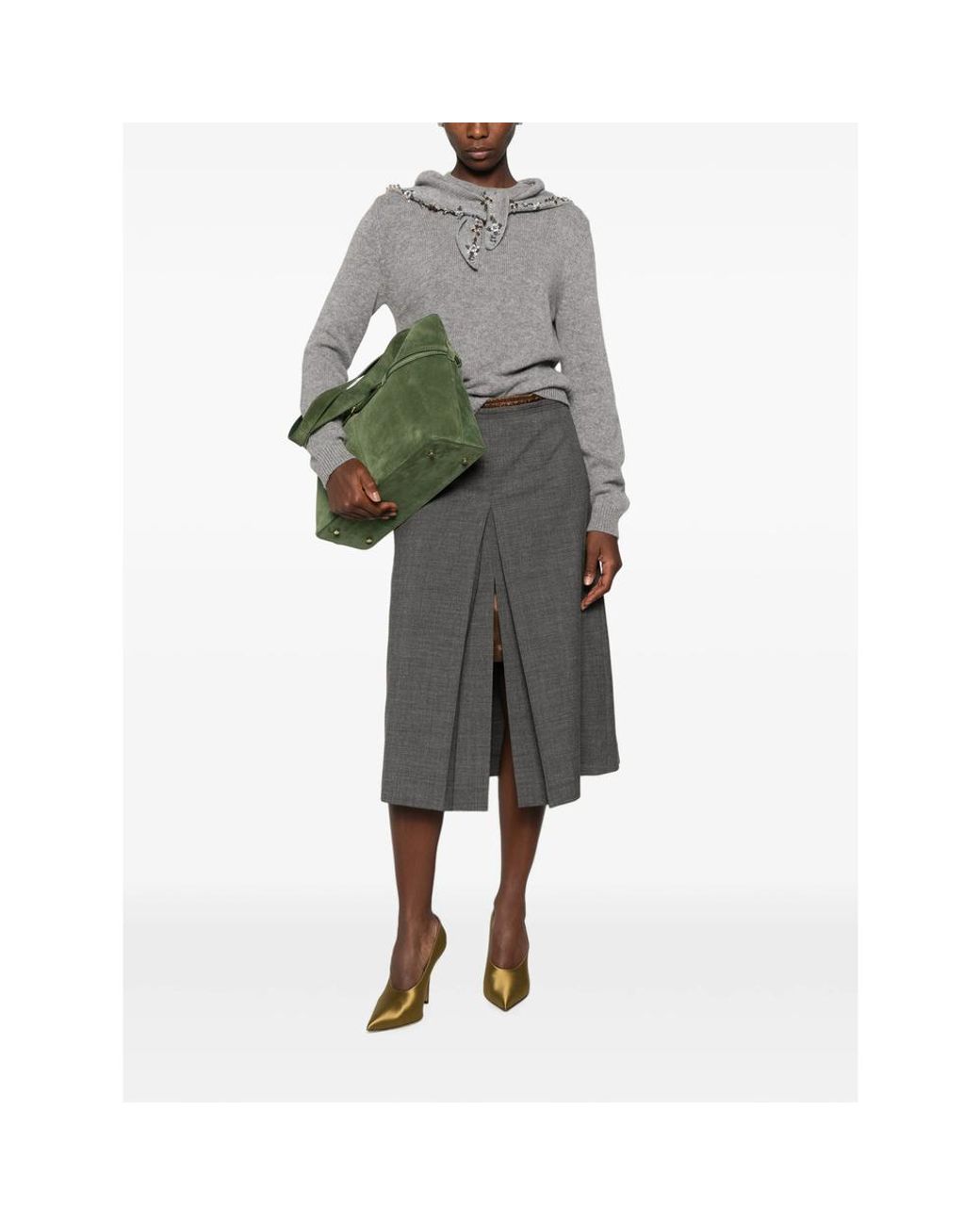 Prada Gray Knitwear