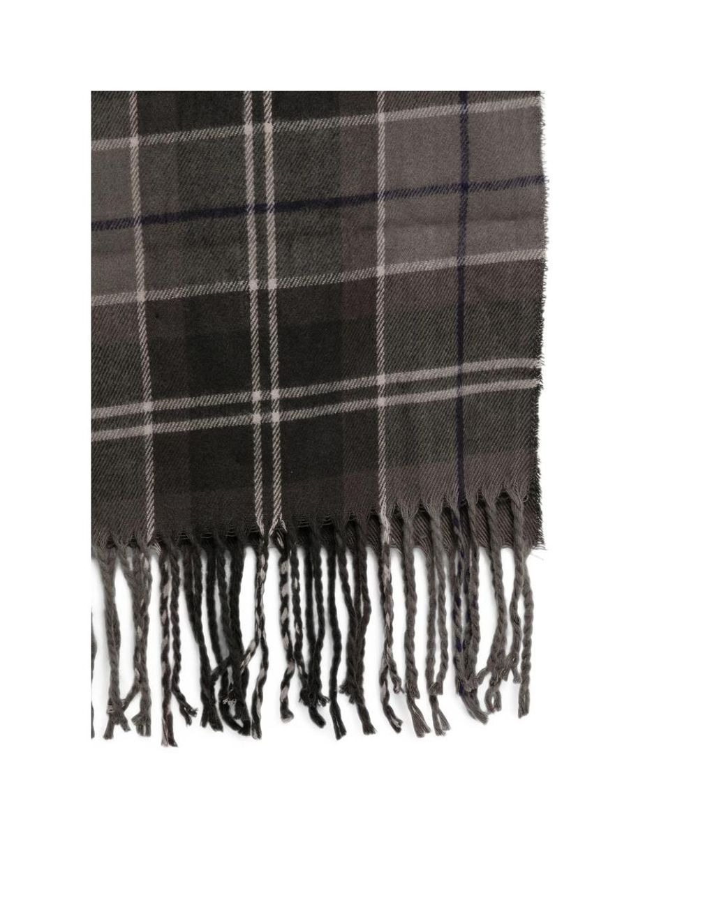 Barbour Black Sweeper Tartan-Pattern Scarf And Beanie Hat Set for men