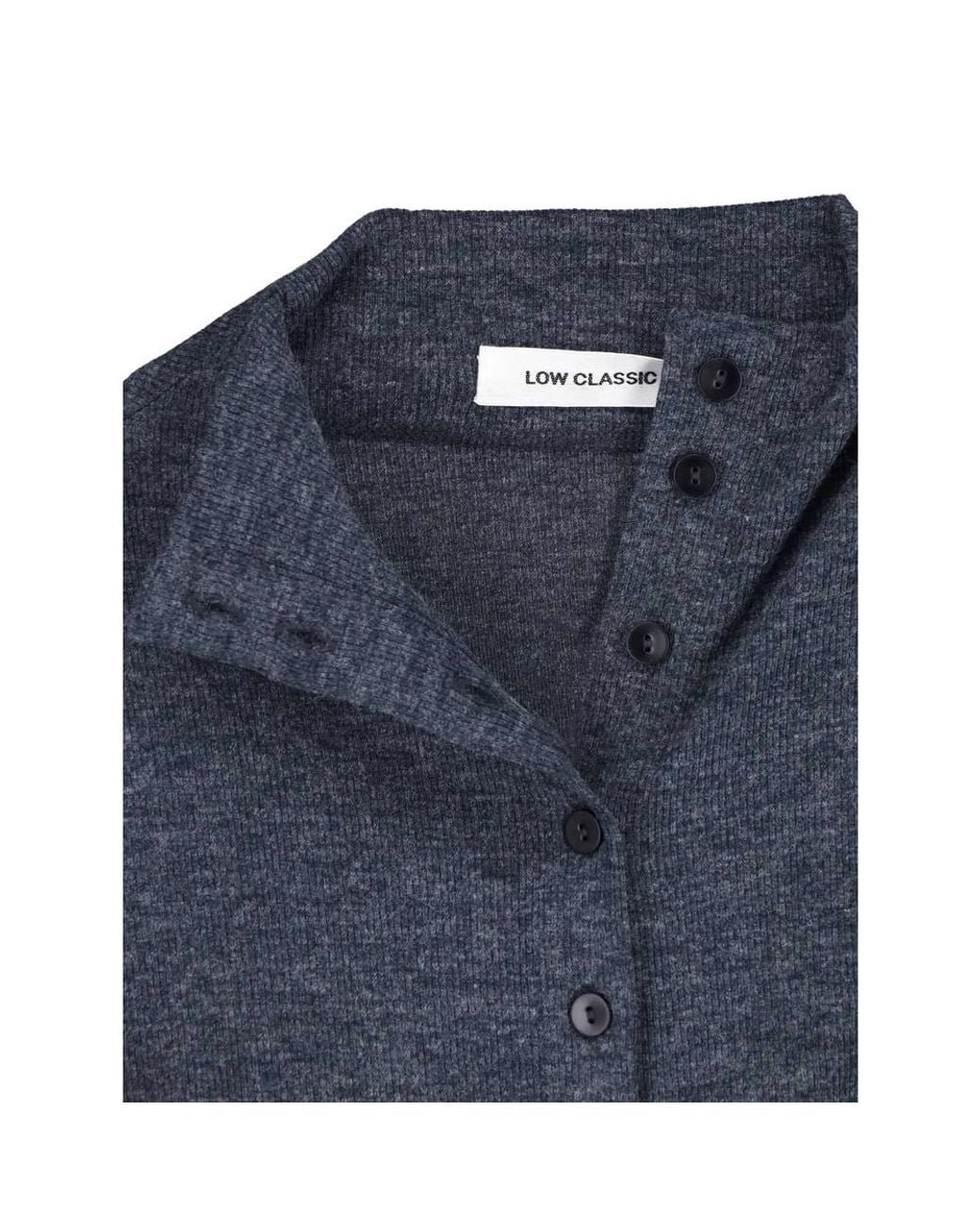 Low Classic Blue Button-Up Wrap-Tie T-Shirt