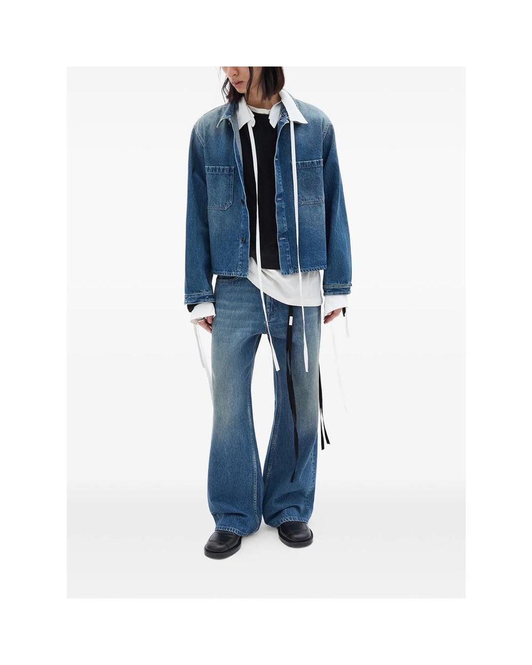 Ann Demeulemeester Blue Denim for men