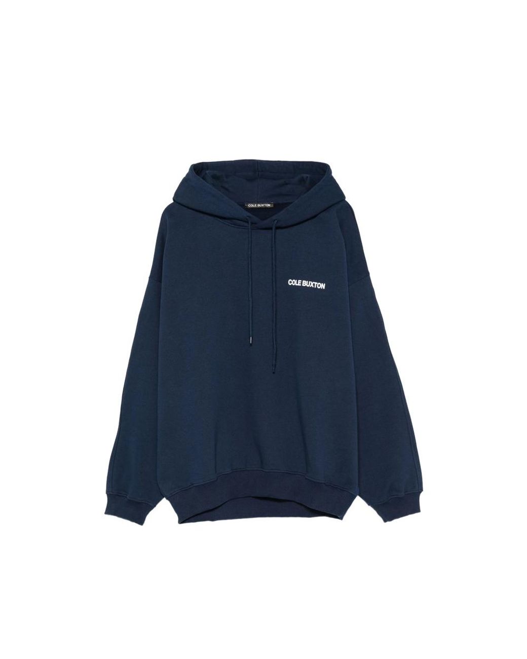 Cole Buxton Blue Cb Logo-Print Drawstring Hoodie for men