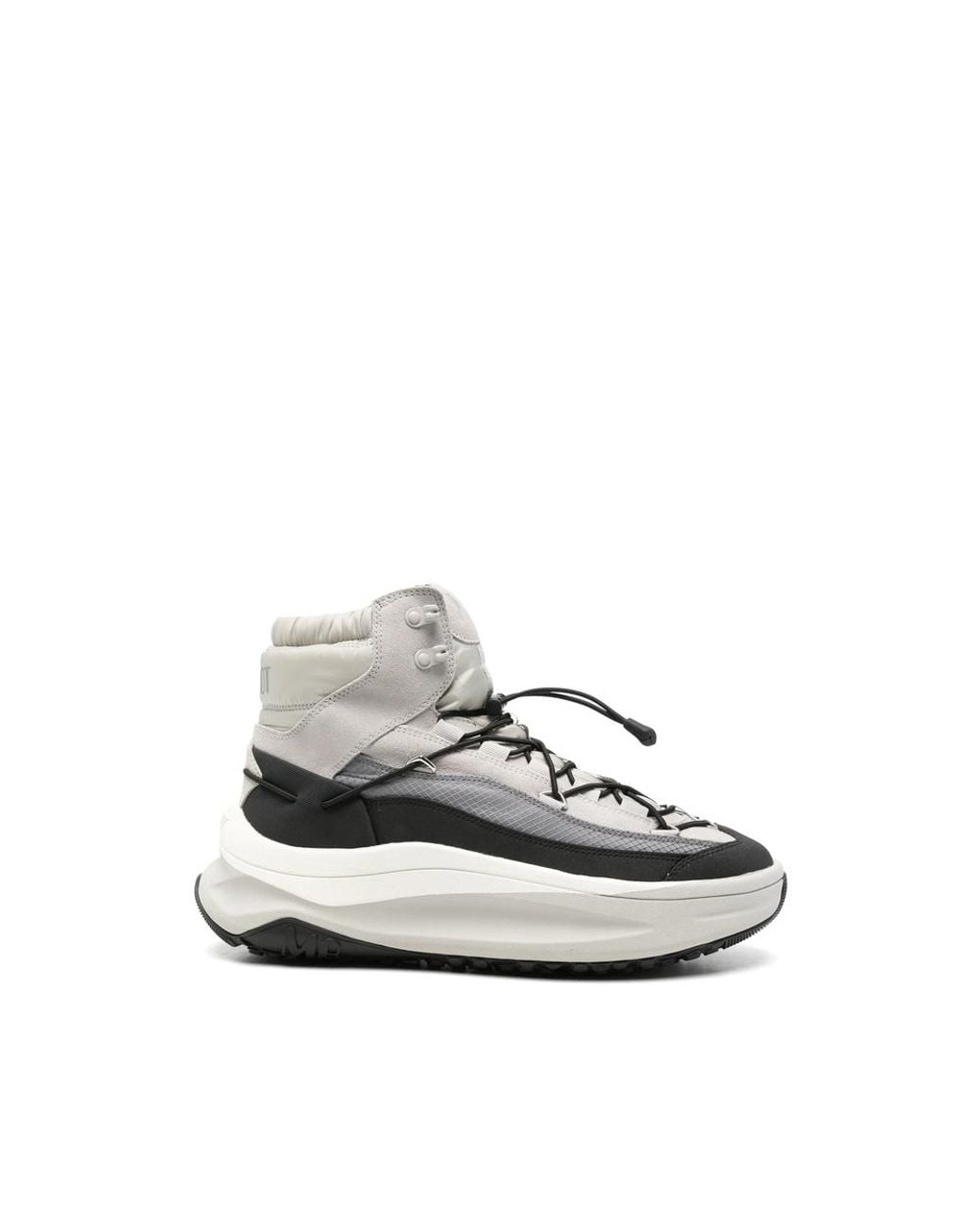 Moon Boot White Panelled High-Top Sneakers for men