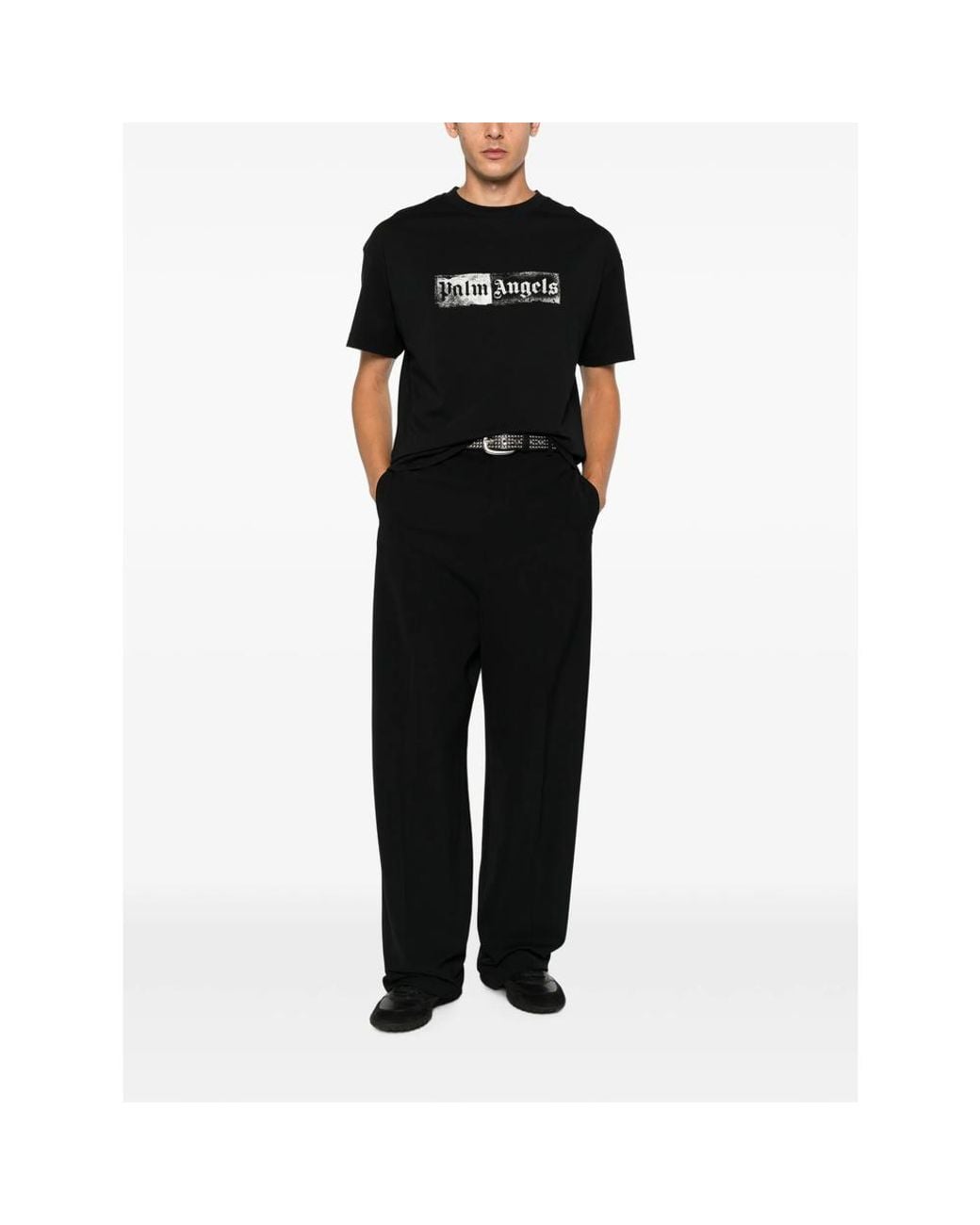 Palm Angels Black T-Shirts & Vests for men