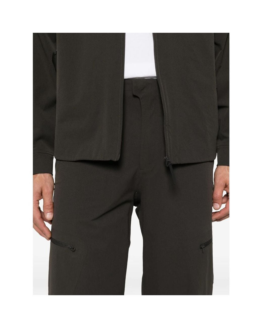 Hiking Patrol Gray Zip-Pocket Cargo Pants for men