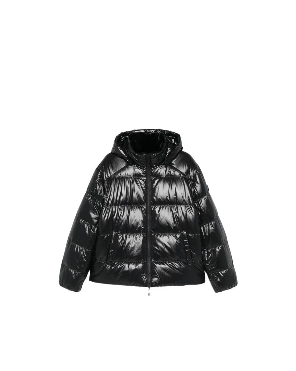 Moose Knuckles Black Quilted Hooded Jacket for men