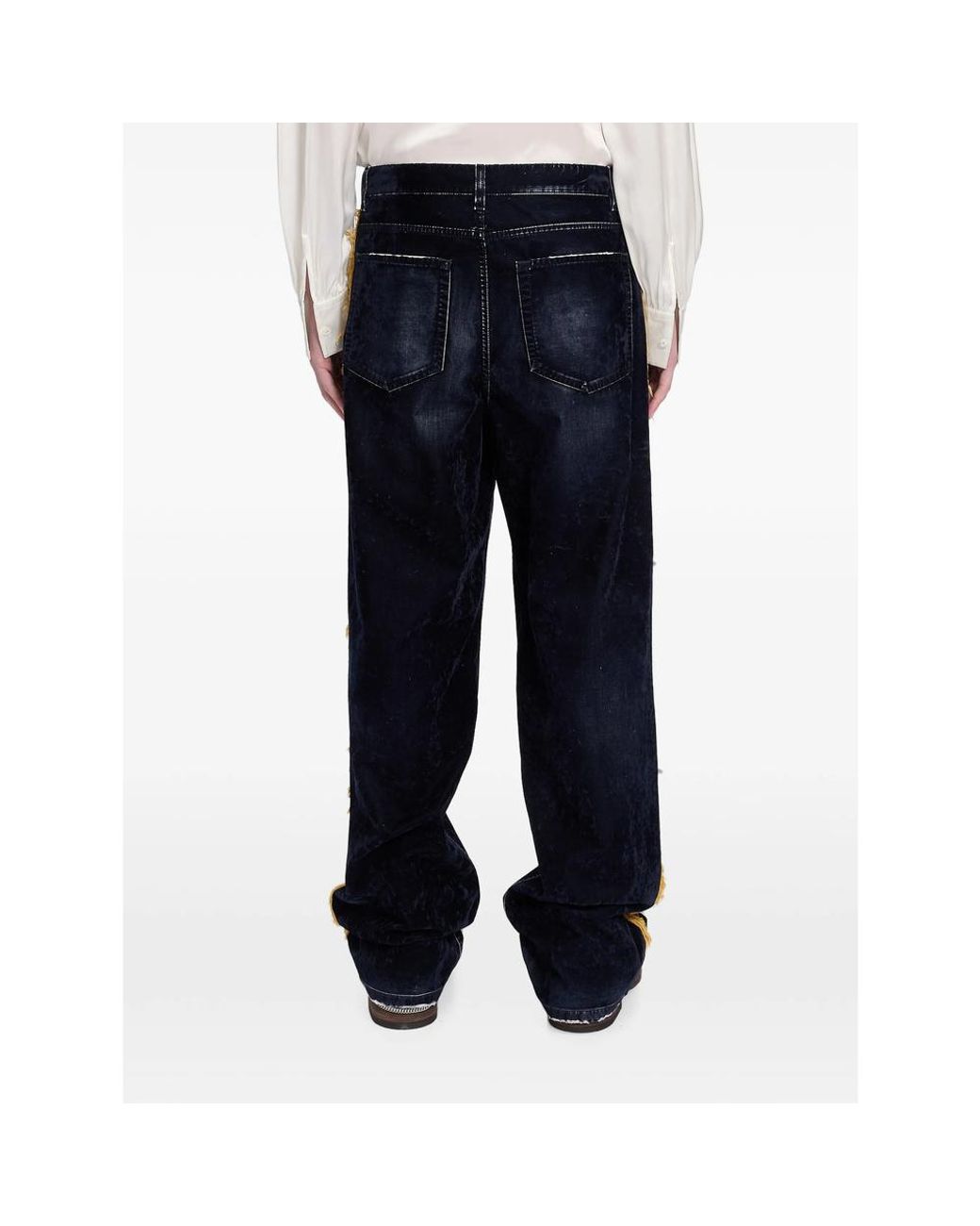 Ann Demeulemeester Blue Wide-Leg Jeans for men
