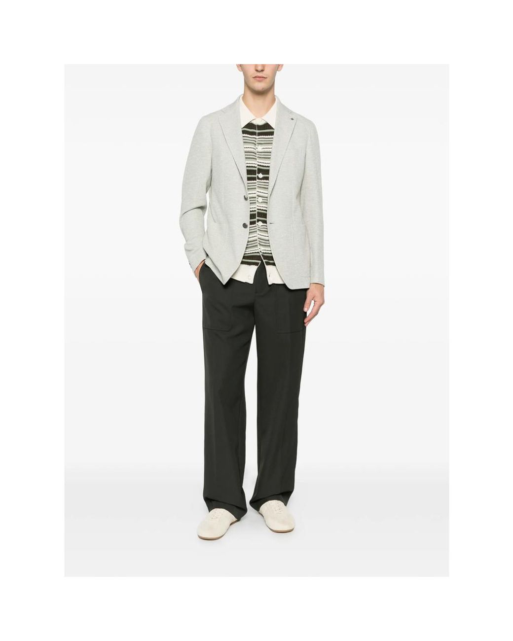 Tagliatore White Jackets Green for men
