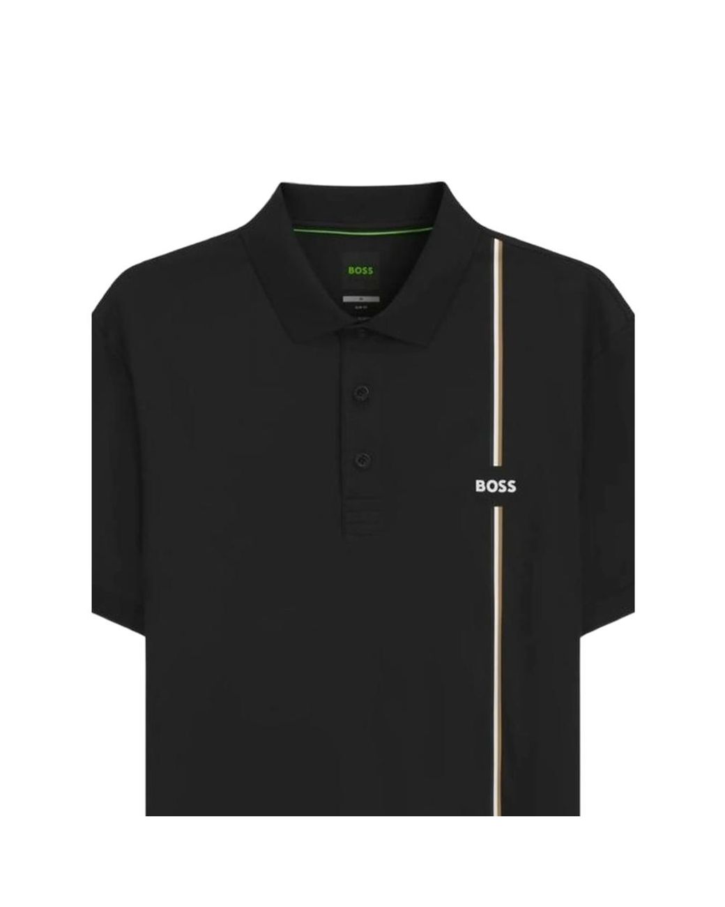 Boss Black Active Quick-Dry Polo Shirt With Signature Stripe for men