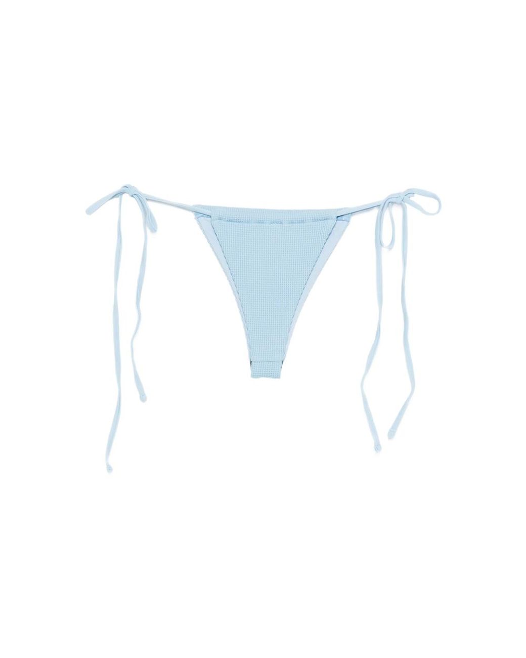 Frankie's Bikinis Blue Tia Tie-Detail Bikini Bottom