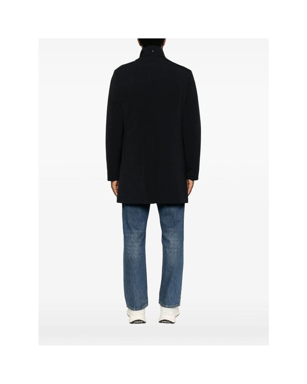 Montecore Black Double-Breasted Coat for men