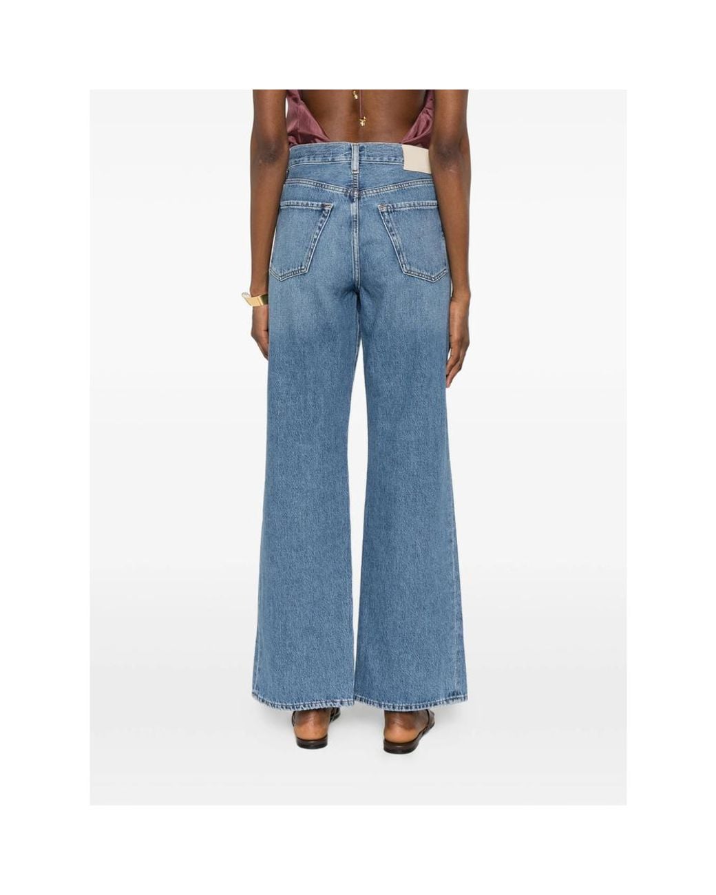 Citizens of Humanity Blue Side-Slit Jeans