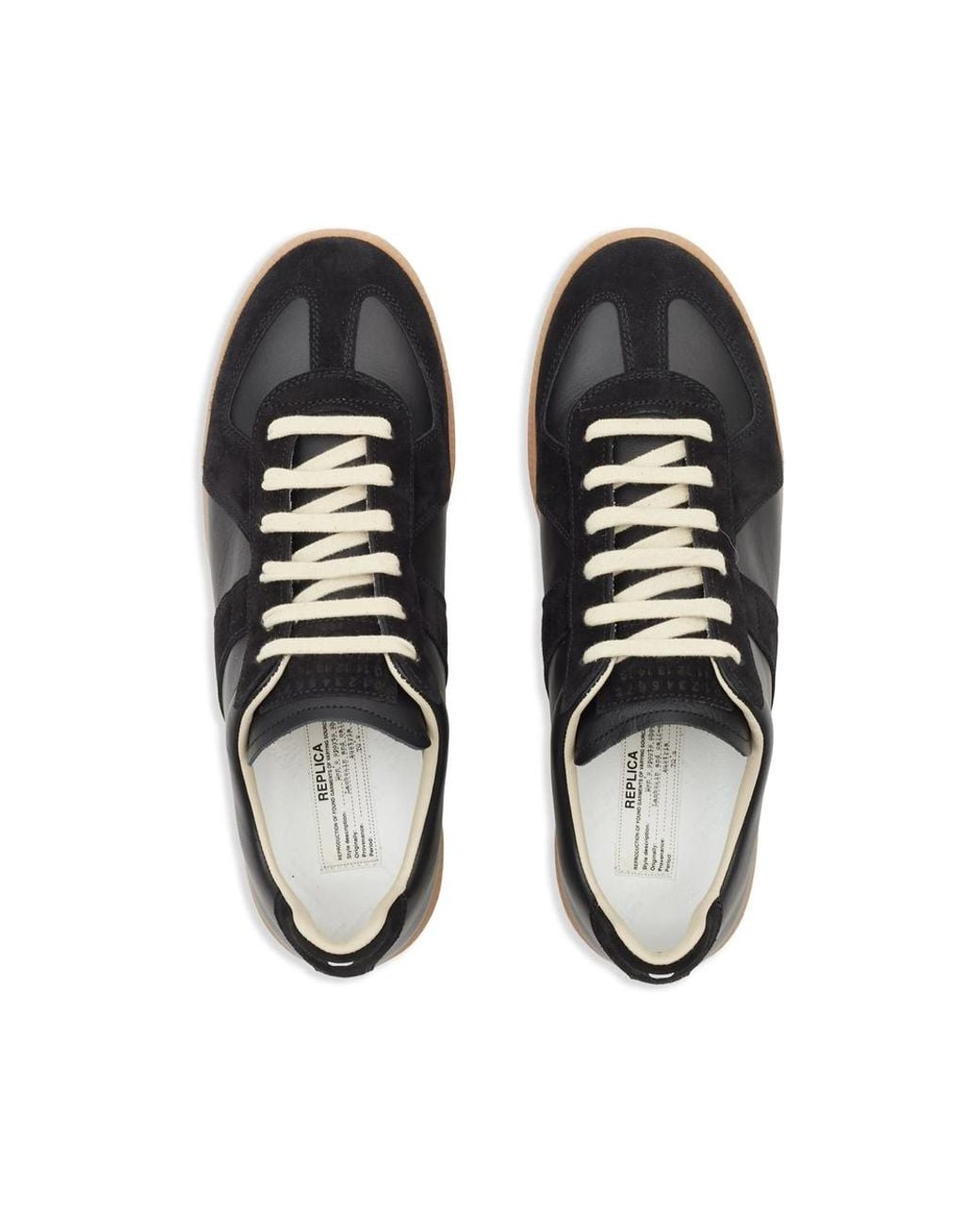 Maison Margiela Black Replica Sneakers for men