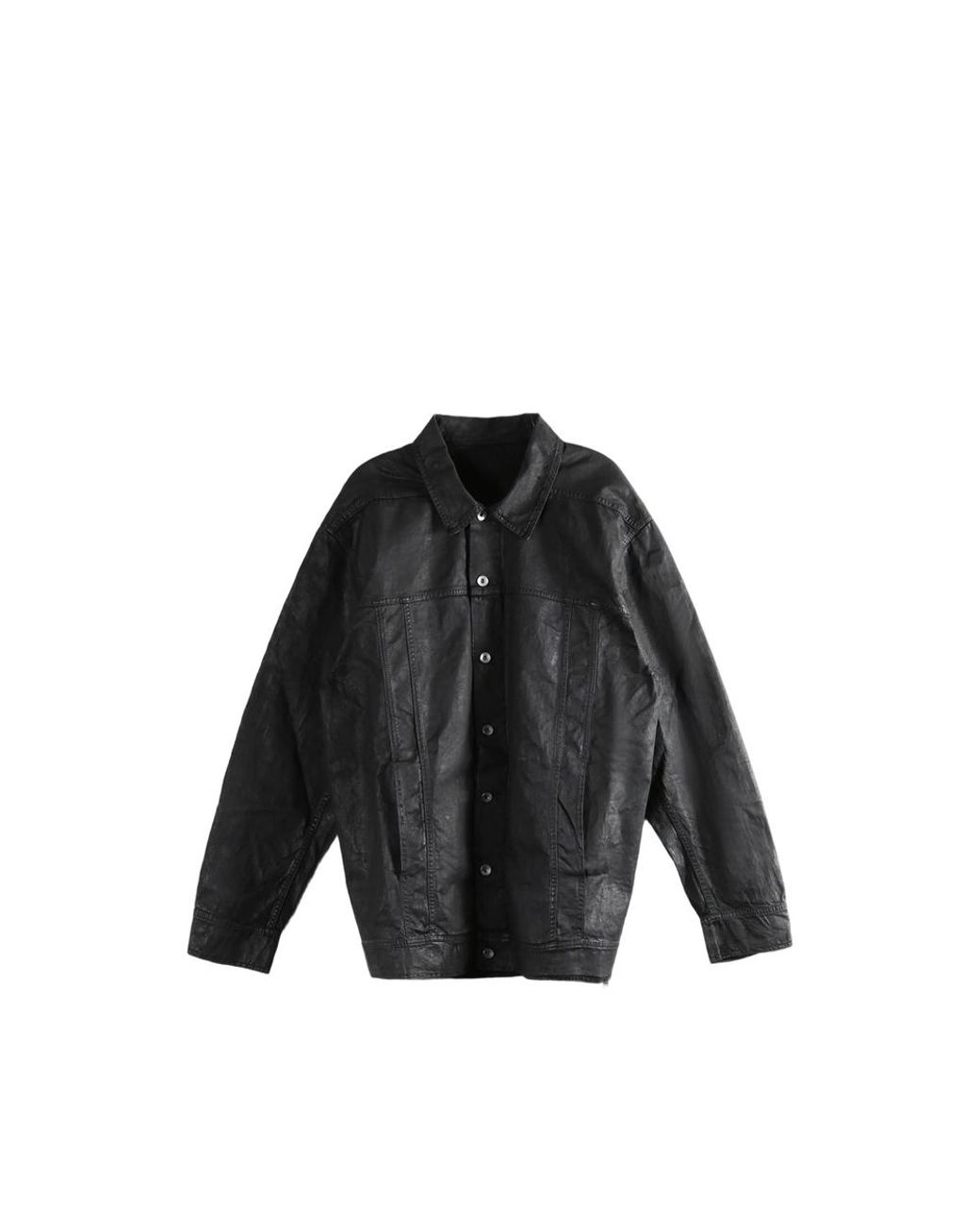 Rick Owens Black Button-Up Jacket for men