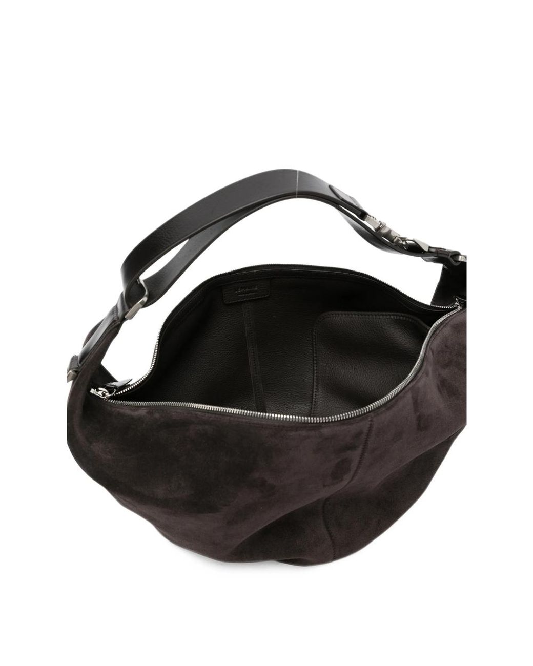Lemaire Black Quiver Clip Leather Tote Bag