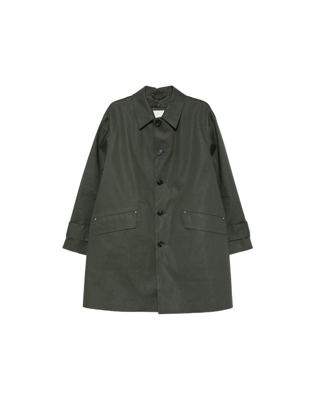 Mackintosh Green Humbie Button-Up Coat for men