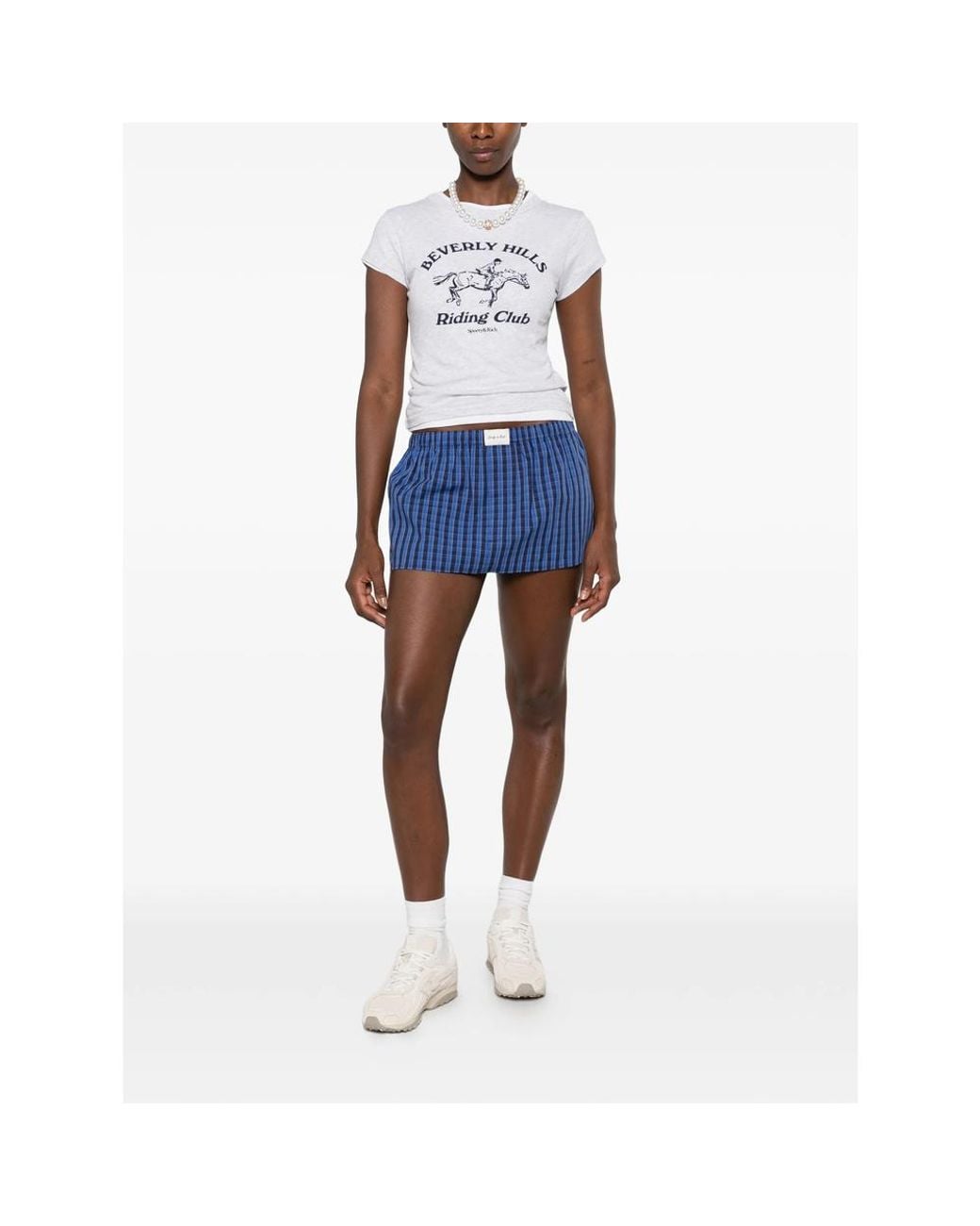 Sporty & Rich White Graphic-Print T-Shirt
