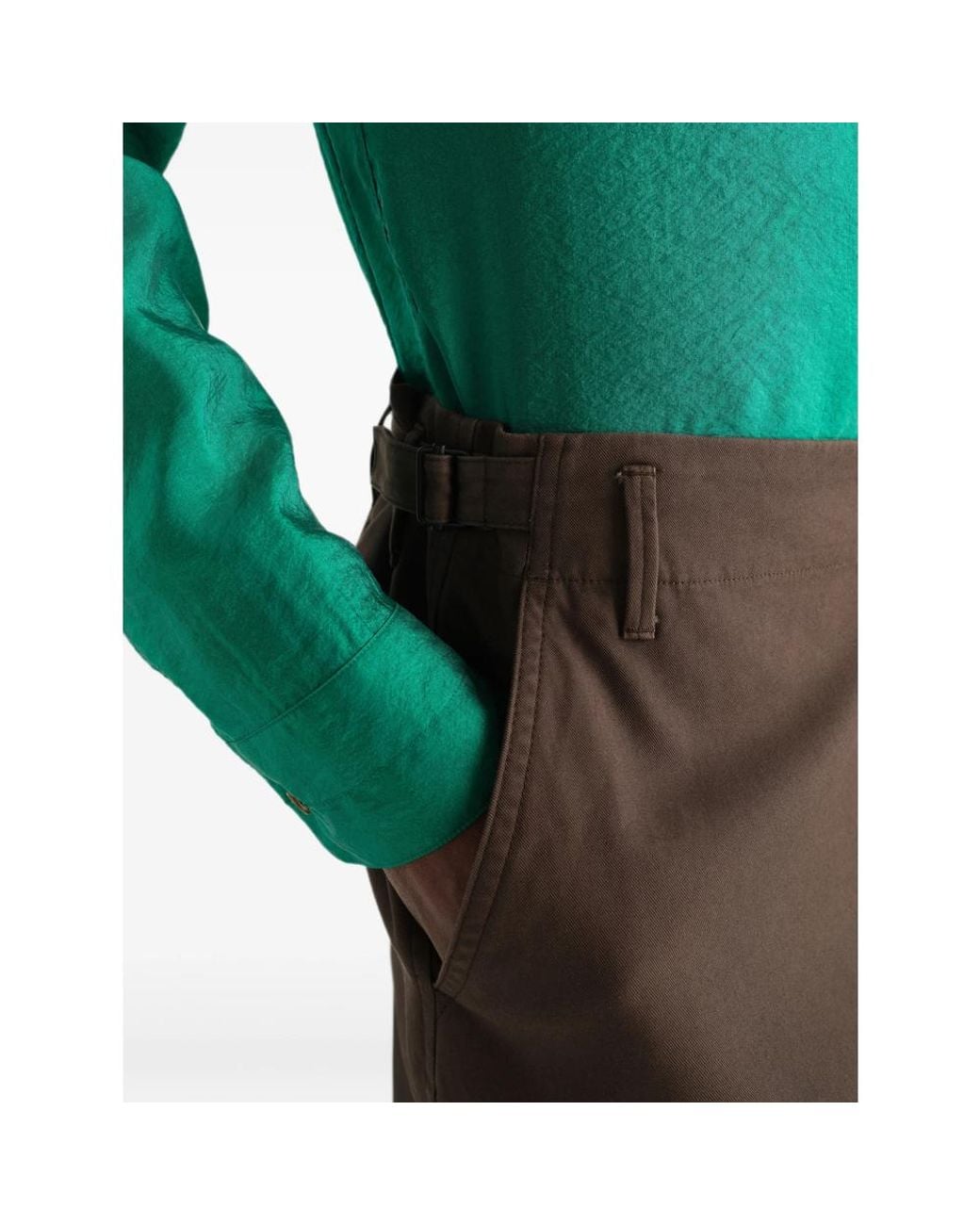 Lemaire Brown Tapered Pants for men