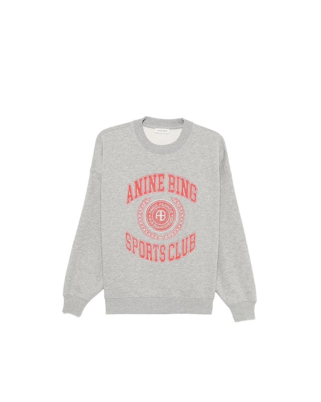 Anine Bing White Miles Sweatshirt Collegiate