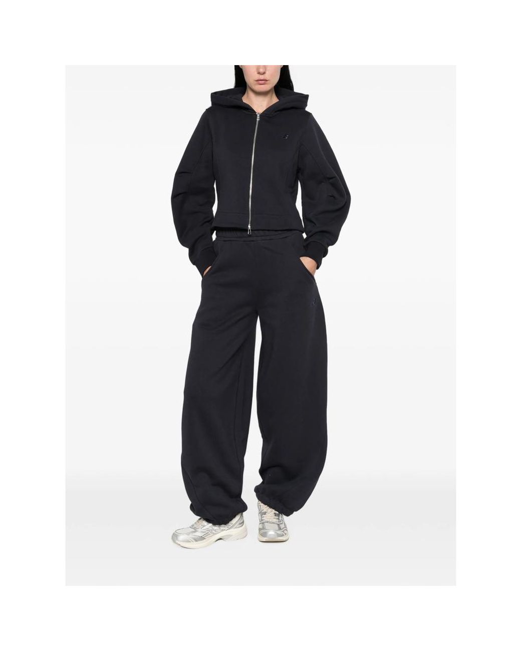 New Balance Blue Logo-Embroidered Track Pants