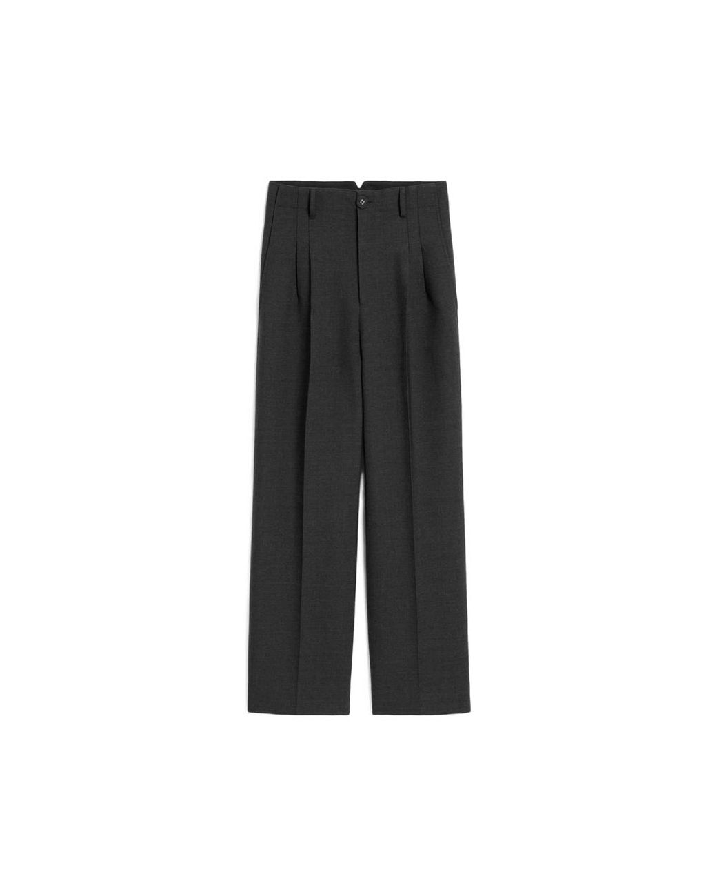 AMI Black Suit Trousers for men