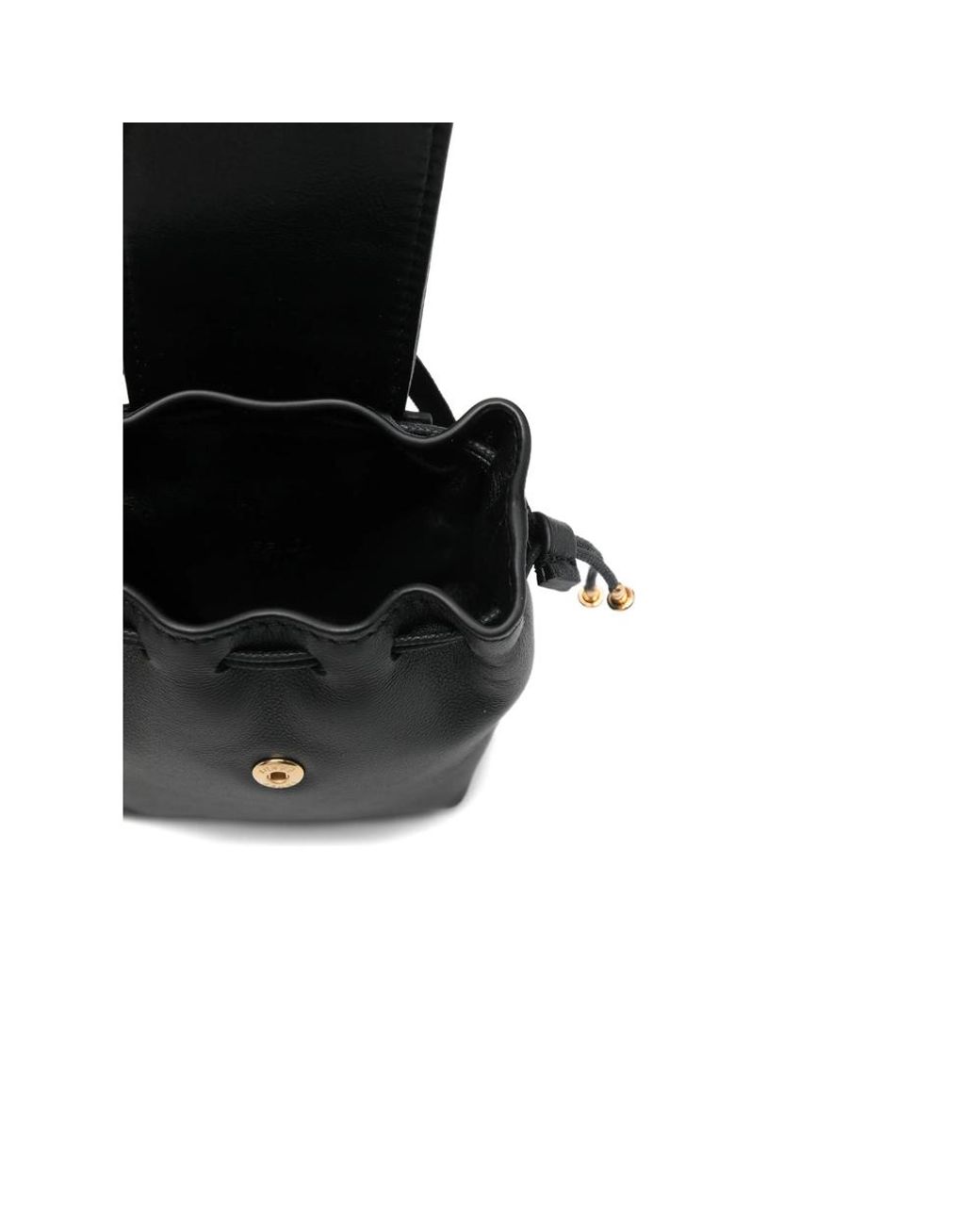 Fendi Black Logo-Plaque Bag Charm