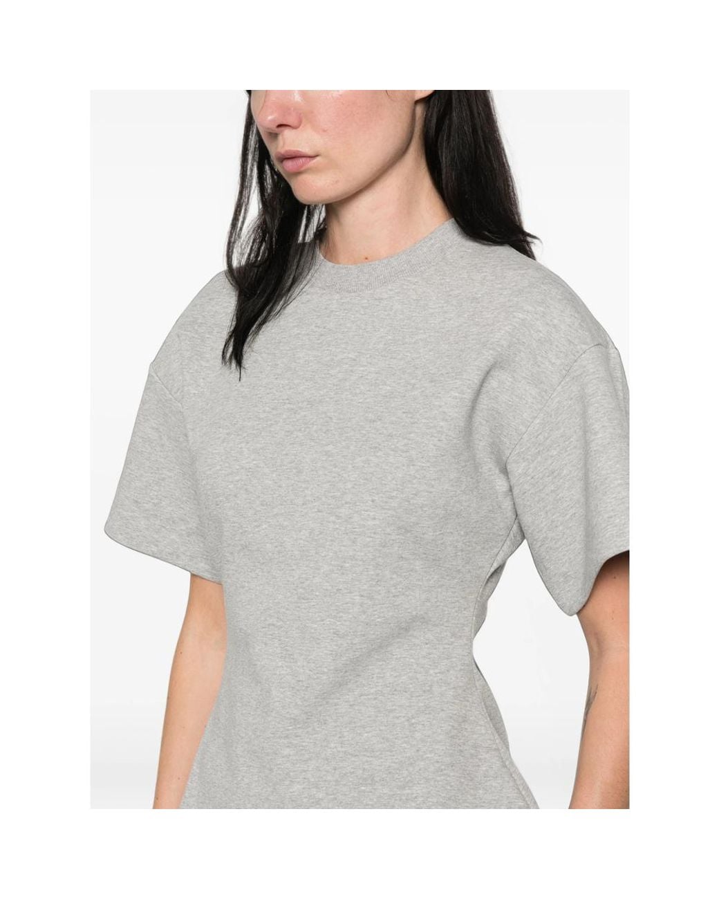 LA PISCINE Gray Fitted Short-Sleeve T-Shirt