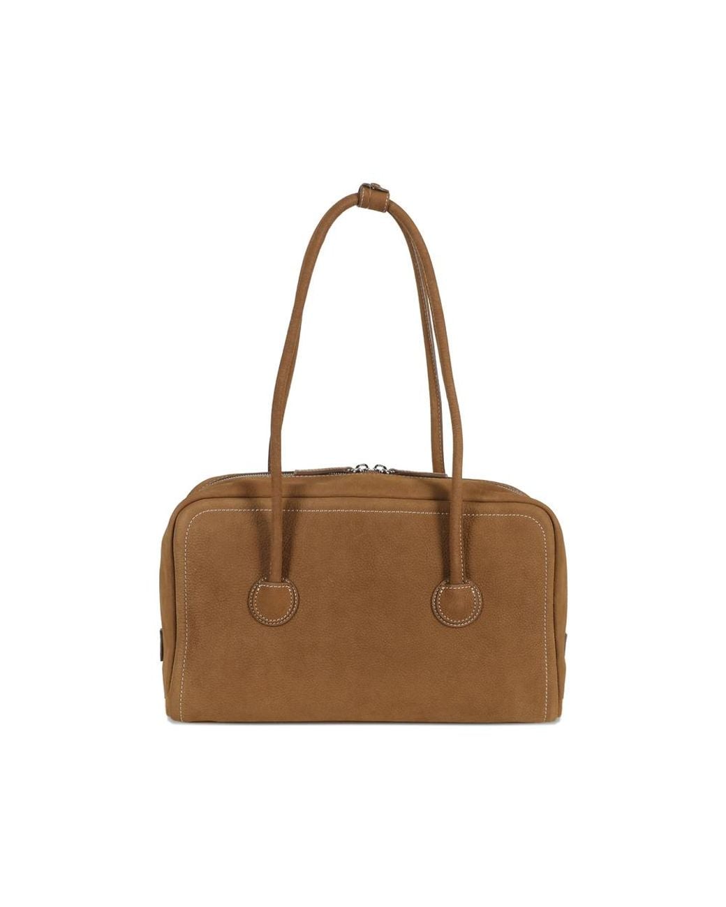 MARGE SHERWOOD Brown Logo Shoulder Bag