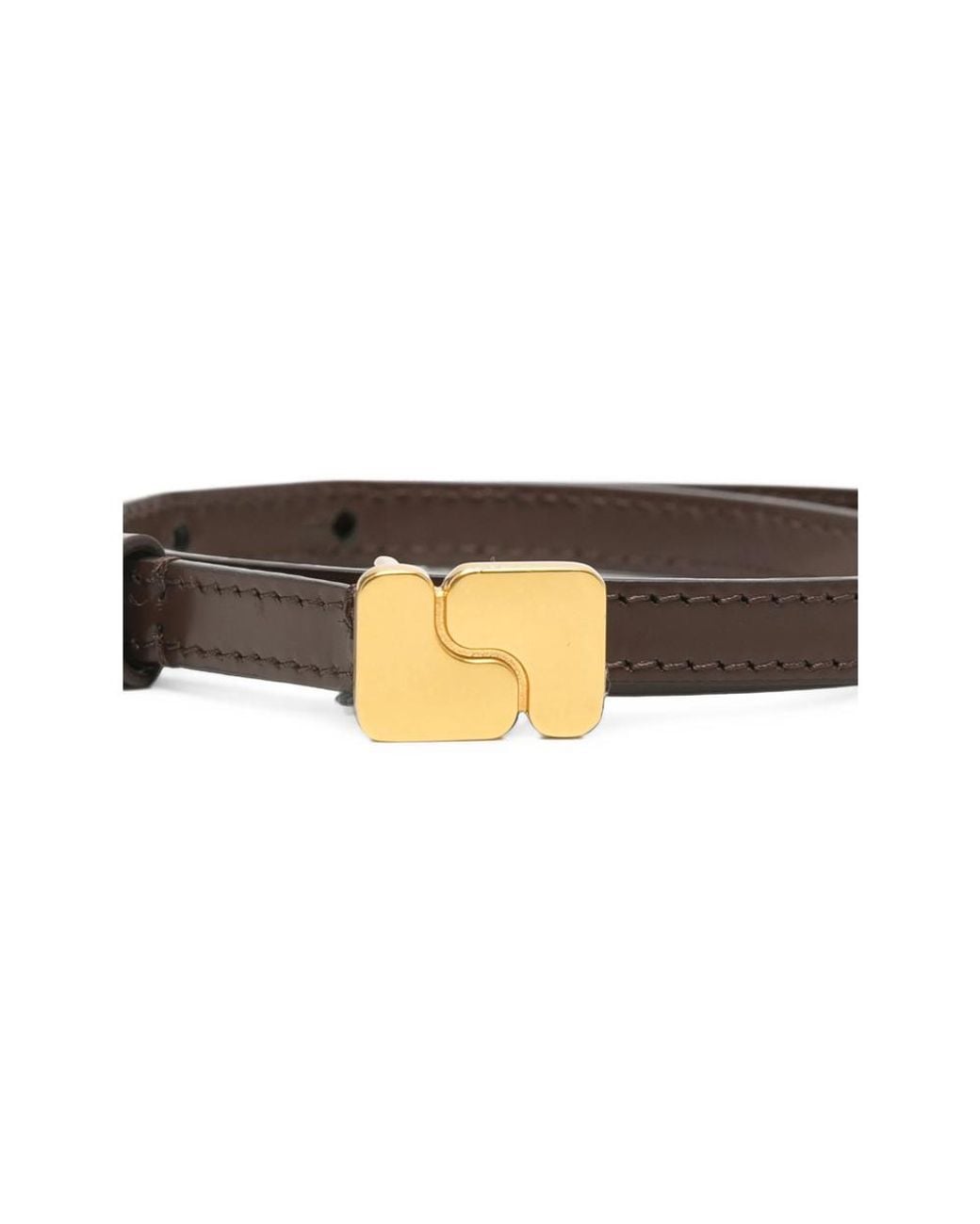 Soeur Multicolor Logo-Buckle Leather Belt