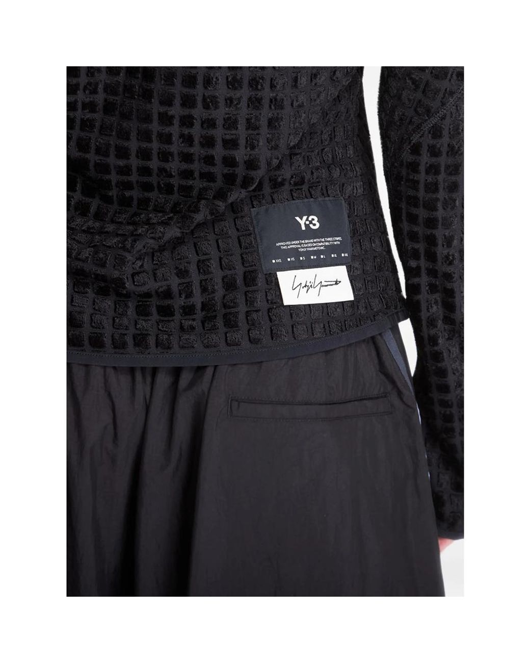 Y-3 Black Reversible Long-Sleeve T-Shirt