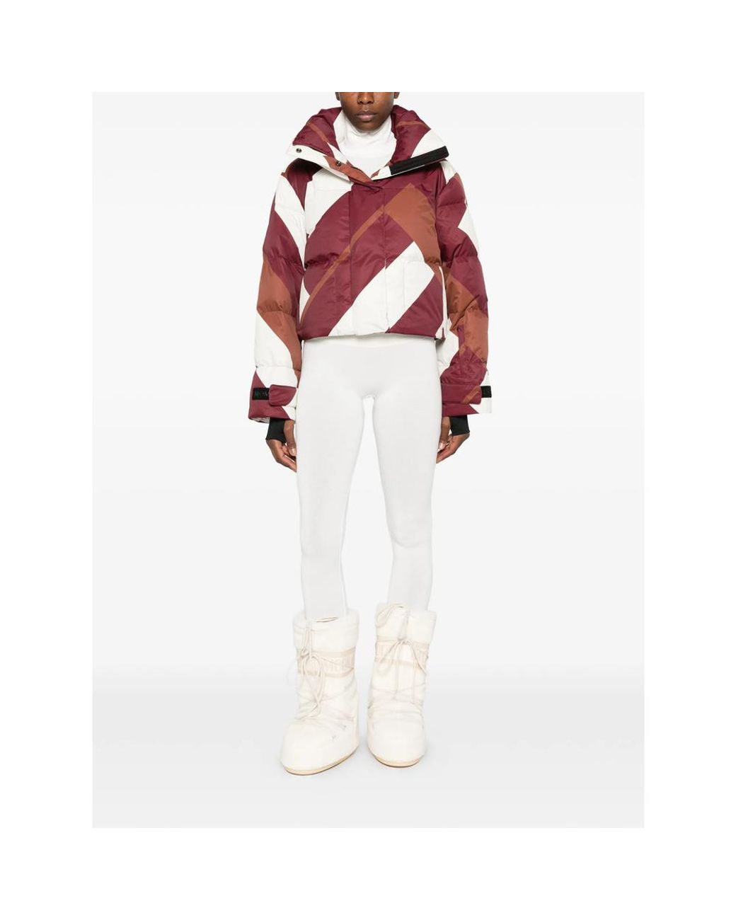 Perfect Moment White Perfect High-Waisted Ribbed Thermal Leggings