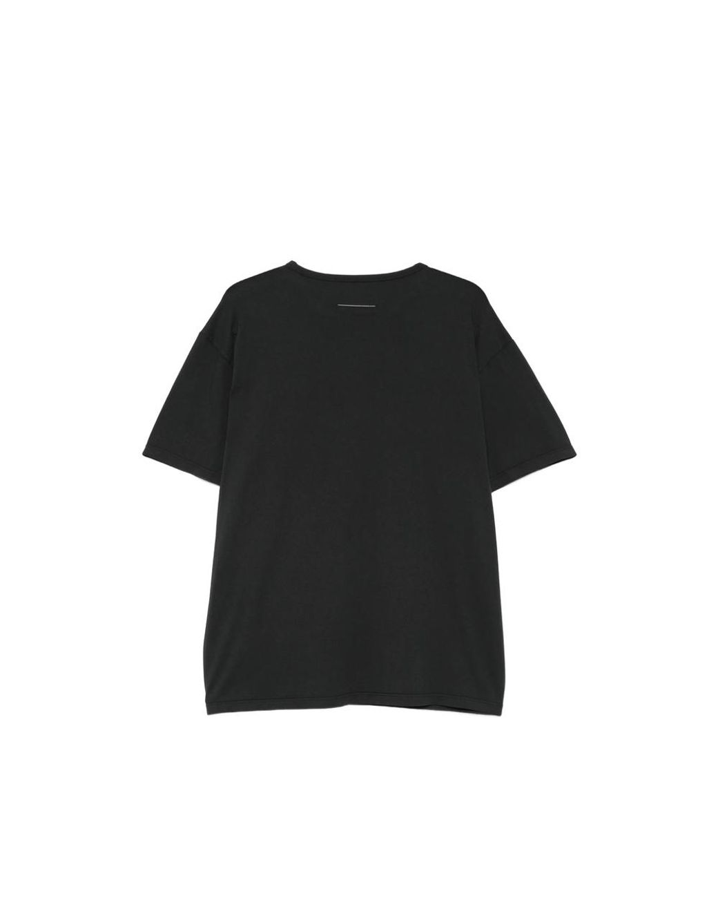 MM6 by Maison Margiela Black Logo-Detail T-Shirt for men