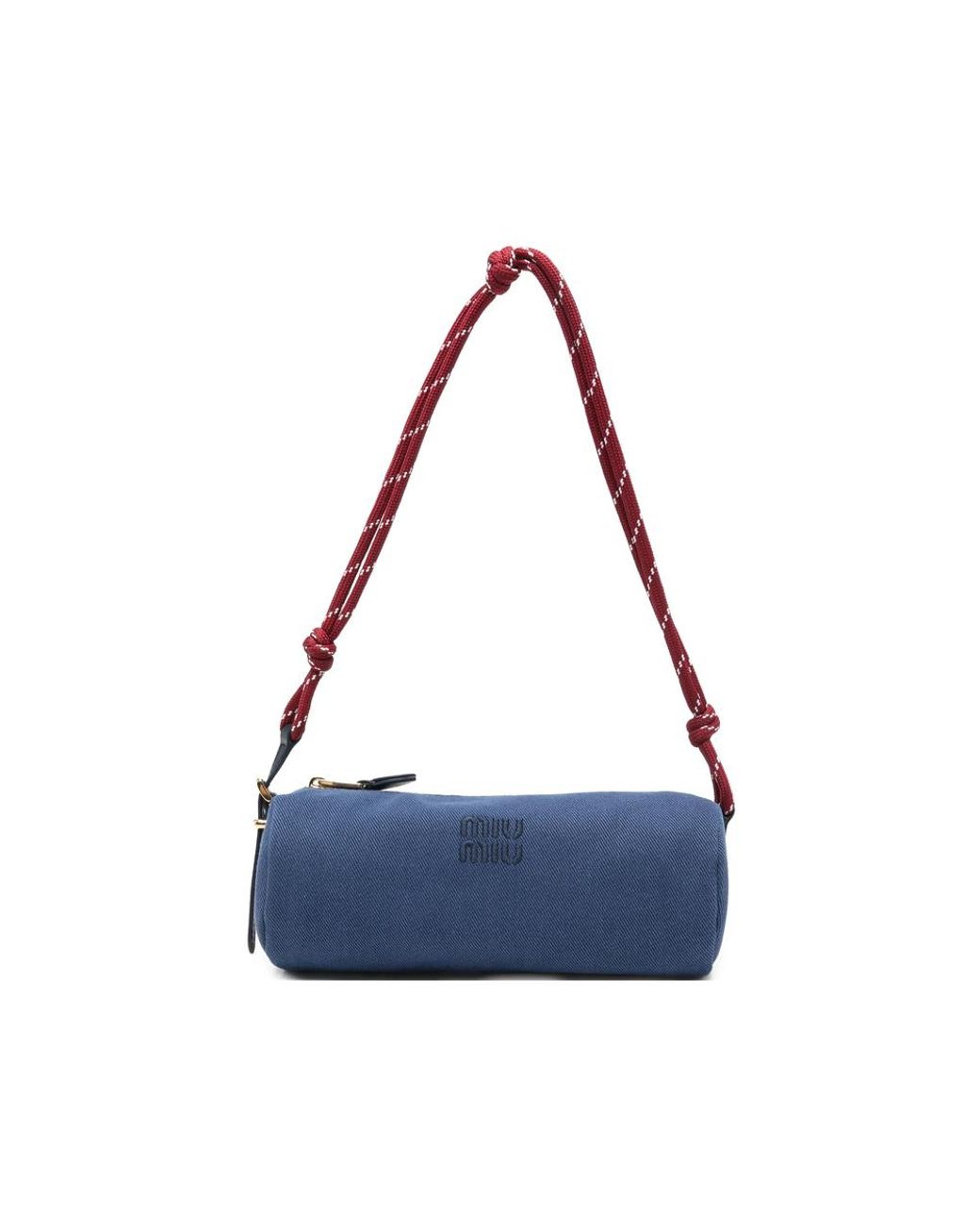 Miu Miu Blue Gabardine Pouch