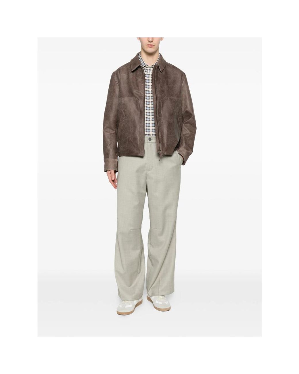 Samsøe & Samsøe Gray Straight Trousers for men